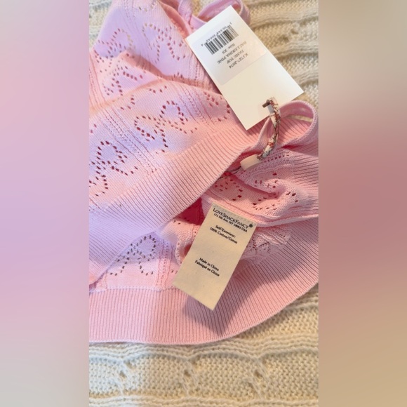 LOVESHACKFANCY Fane Bow Pointelle Tank Top, brand new with tags, never worn. - Picture 12 of 15